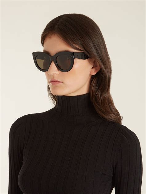 celine cat eye sunnies|CELINE EYEWEAR Cat.